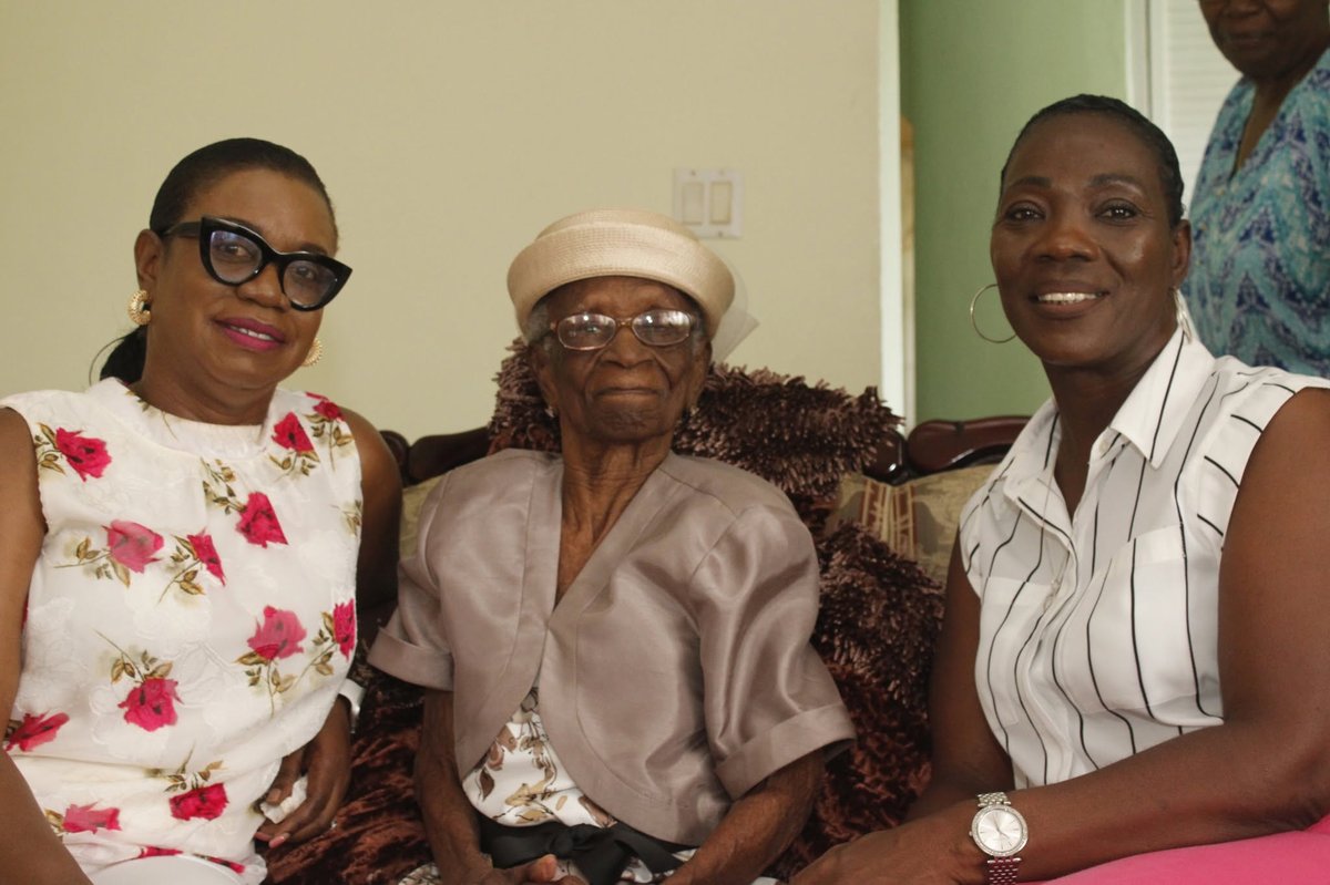 PM Browne Hails 103-Year-Old Irenie Mussington as 'National Treasure'