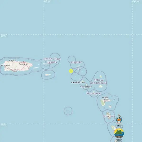 4.1 Magnitude Earthquake Recorded Offshore Antigua and Barbuda
