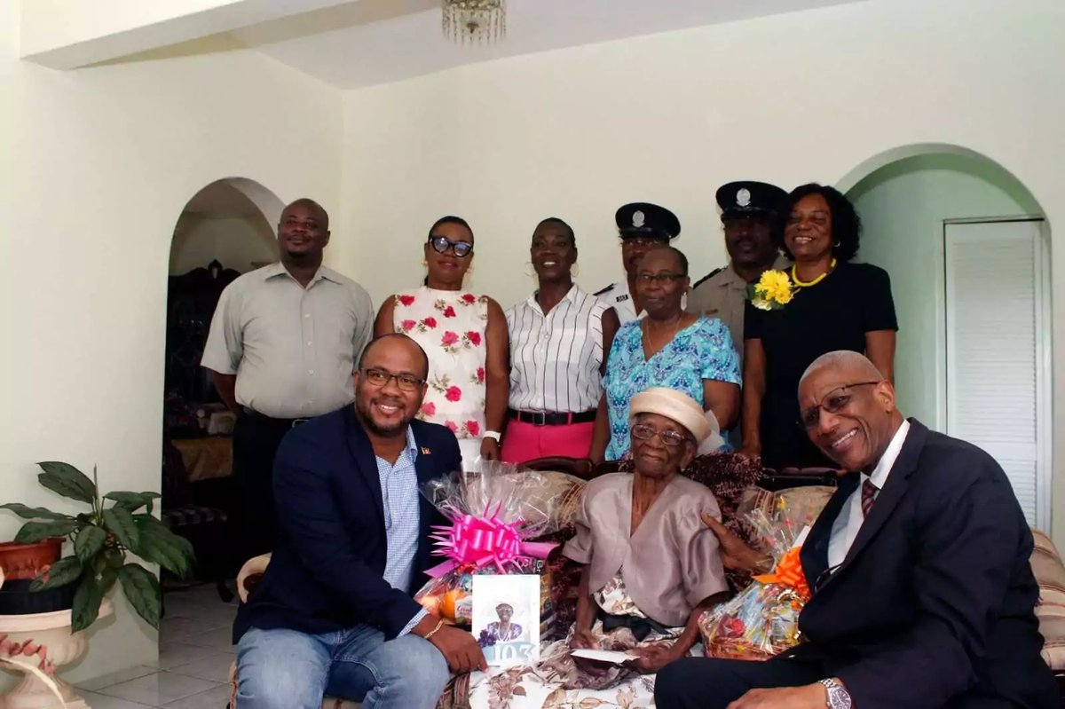 Antigua's Oldest Citizen Irenie Mussington Turns 103 to National Acclaim