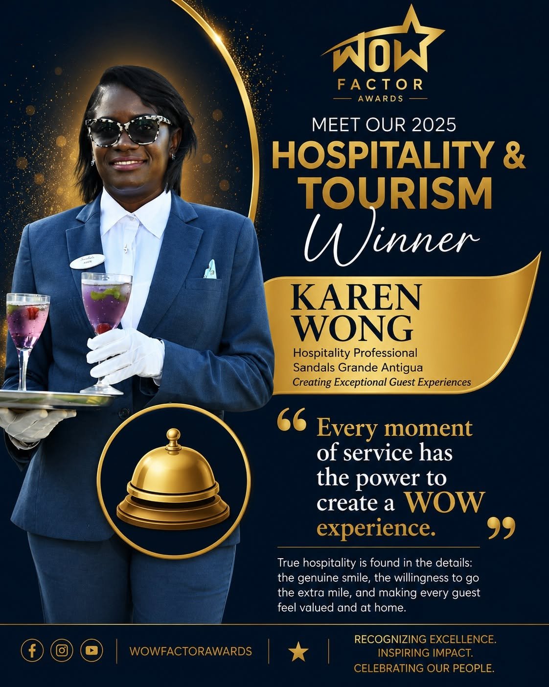 Sandals Grande Antigua's Karen Wong Wins 2025 WOW Factor Hospitality Award