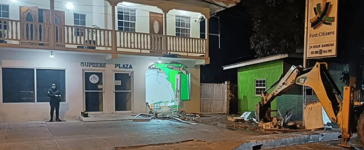Masked Men Steal Backhoe to Attack ATM in Daring Tobago Heist