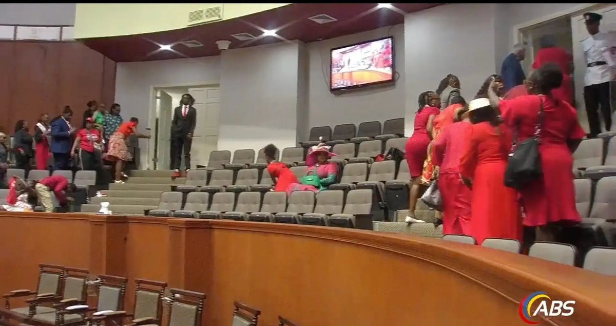 MPs, Public Walk Out as Opposition Leader Delivers Scathing Tribute to Retiring Sir Molwyn