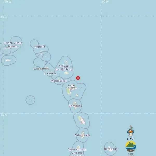 Magnitude 3.8 Earthquake Recorded Near Antigua Tuesday Morning