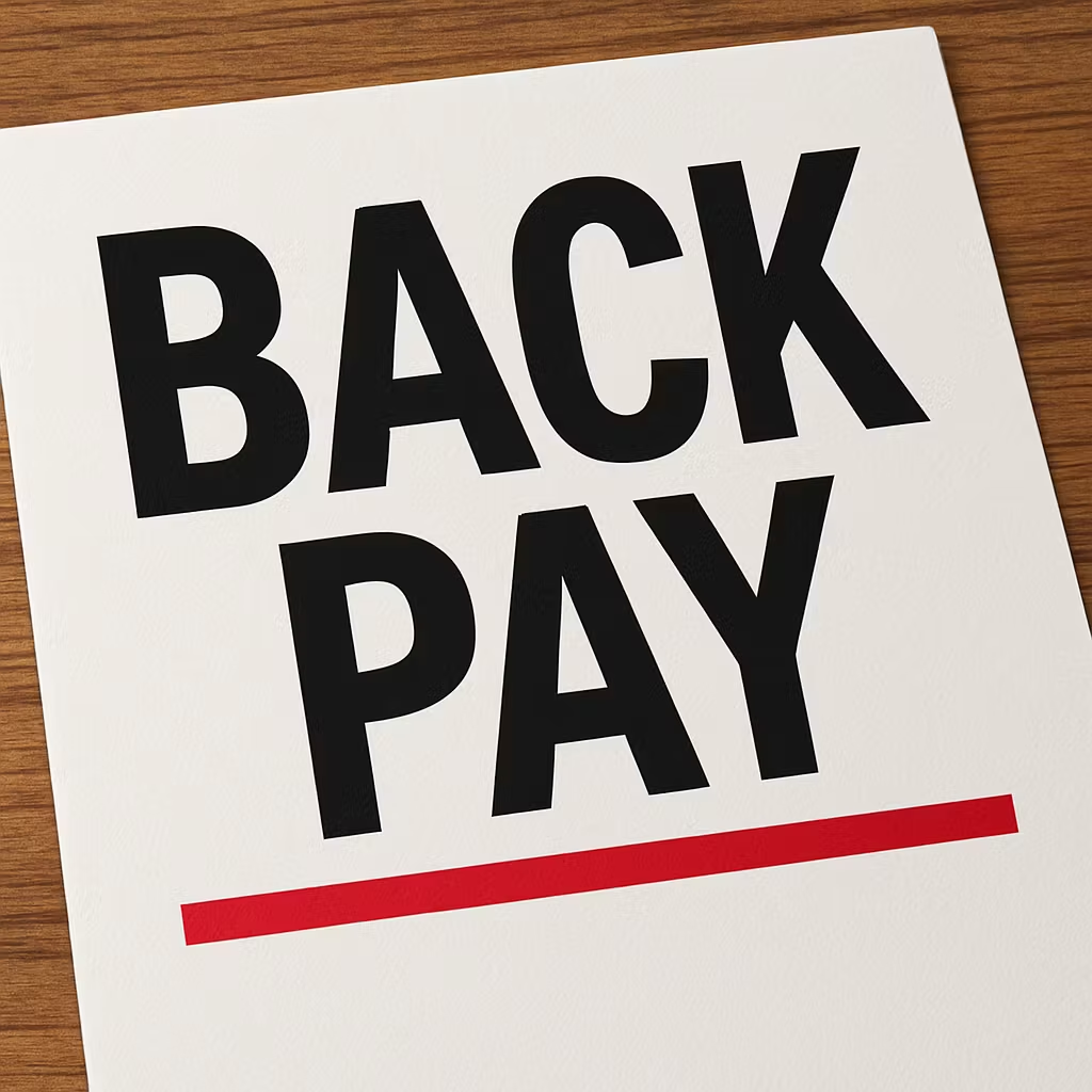 Back Pay Retroactive Pay Image