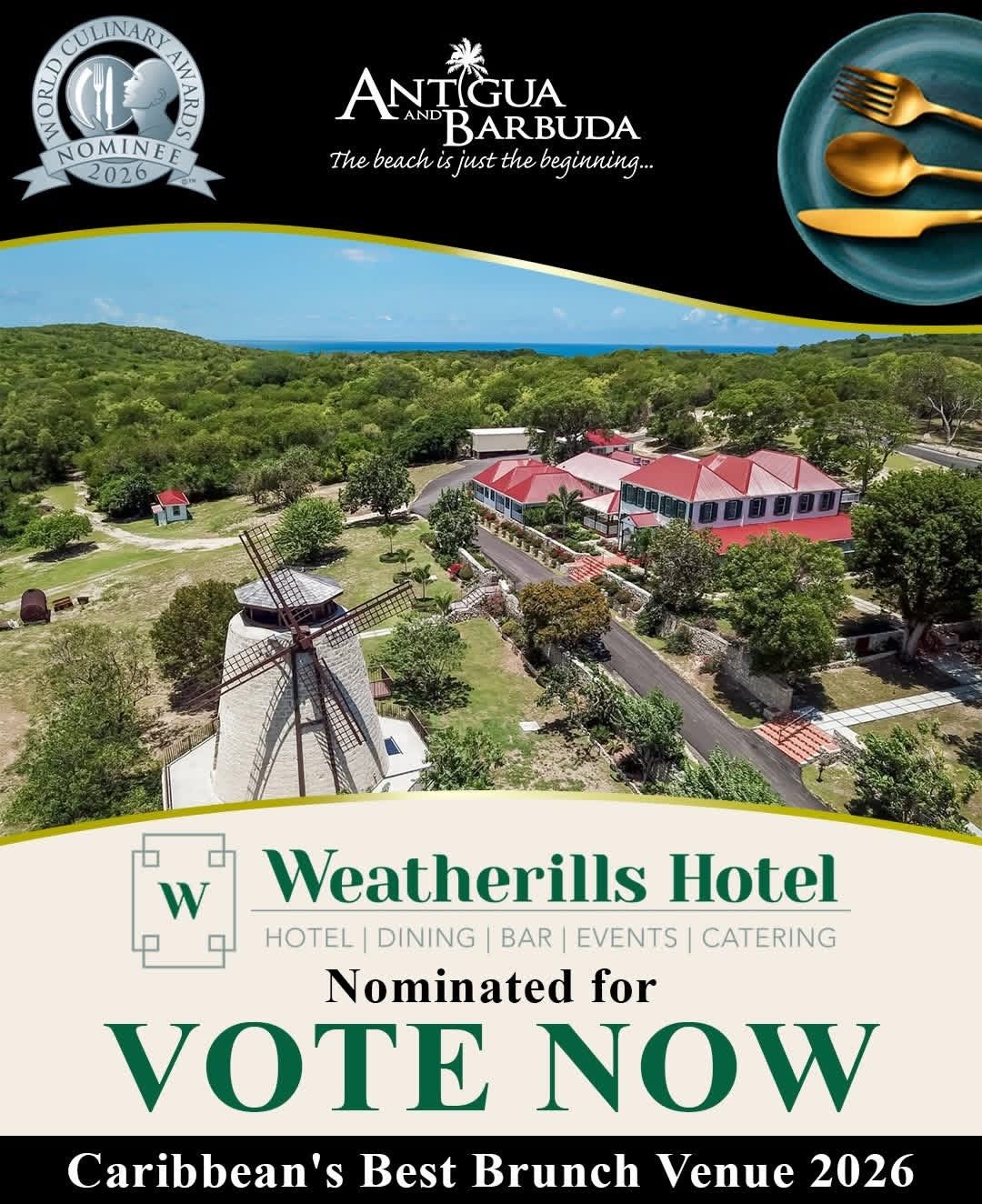 Weatherills Hotel Nominated for Caribbean's Best Brunch Venue at World Culinary Awards