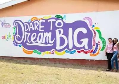 WISH and Hopeful Hearts Foundation Unveil Mental Health Mural and Posters at Parham Primary