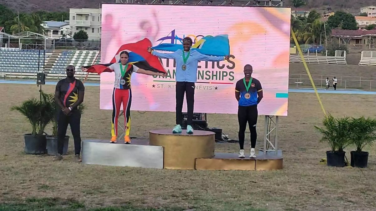 Dowdye and Jones Claim Sprint Medals for Antigua and Barbuda at OECS Championships
