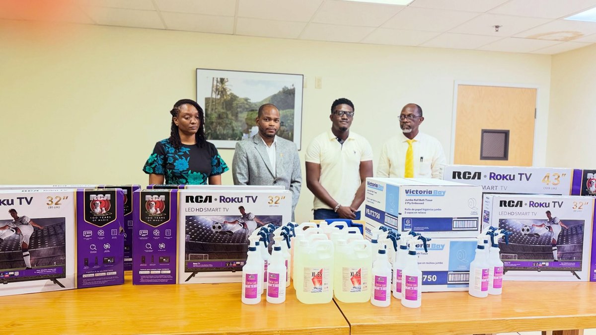 Senator Shaquan O'Neil Donates Medical Supplies to Sir Lester Bird Medical Centre