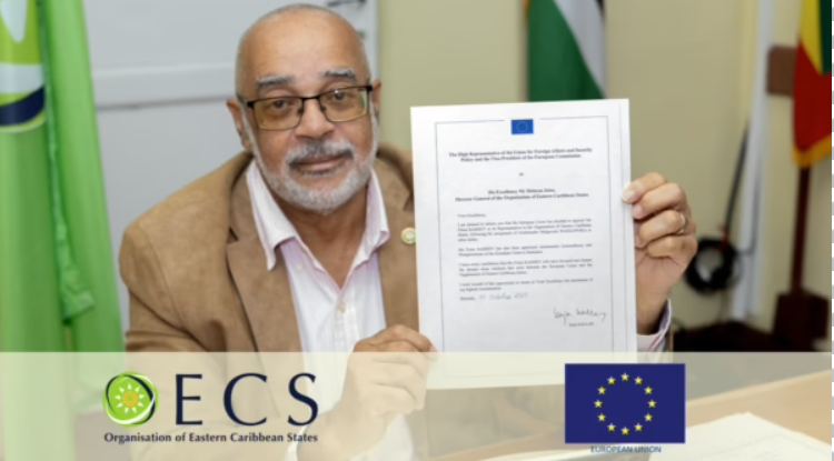 EU Ambassador Presents Credentials to OECS Director General, Pledges Deeper Regional Ties