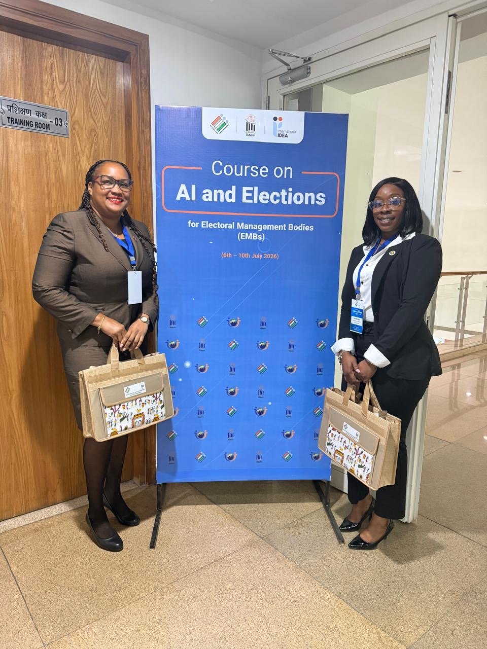ABEC Sends Staff to India for AI and Elections Training Course