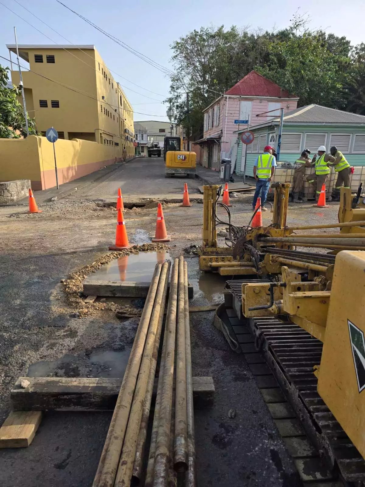 APUA Begins Pipe Installation on Market Street to Bolster St. John's Water Supply