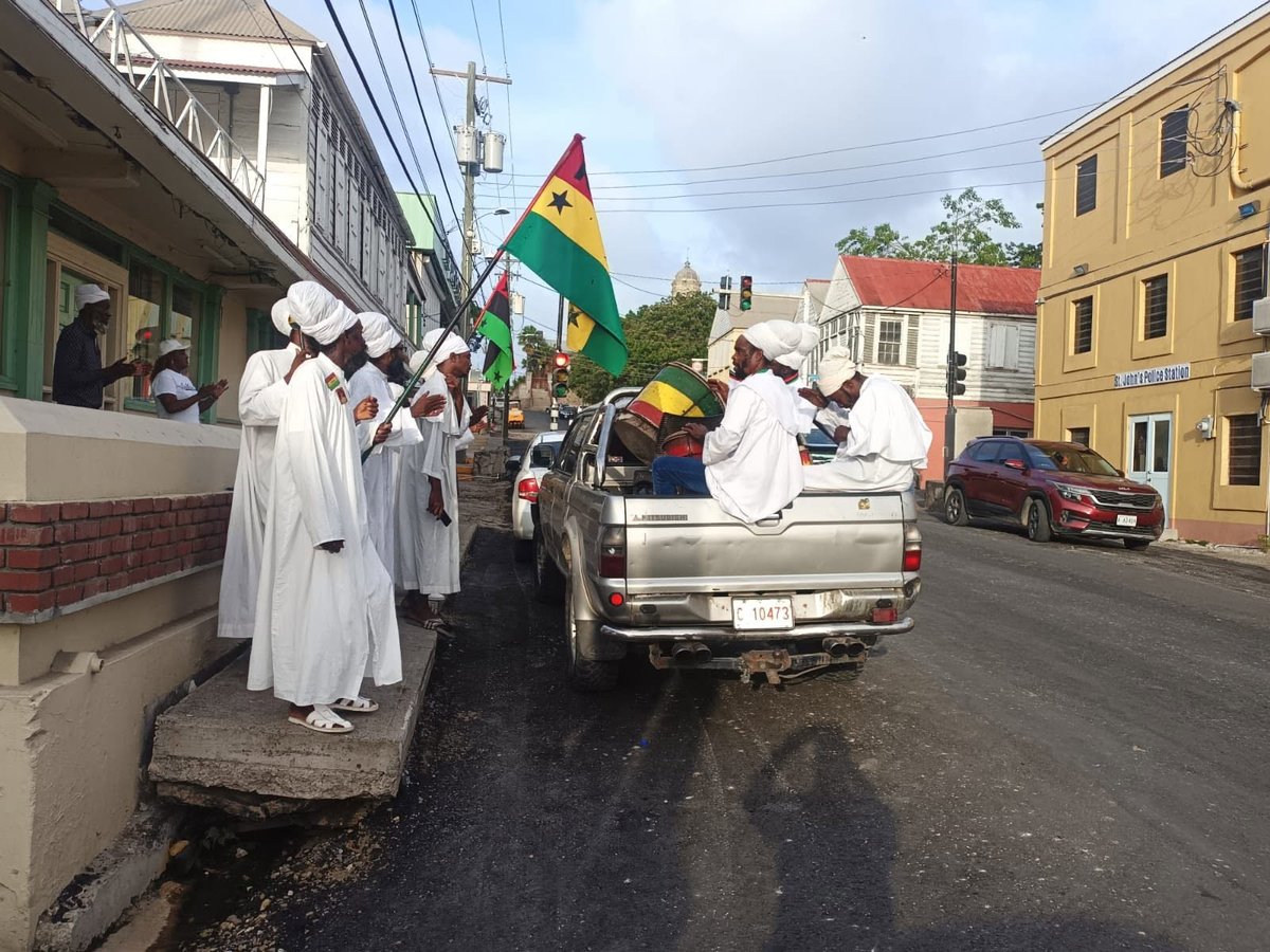 Rastafarian Community Protests Outside St. John's Police Station Over Cannabis Imprisonment