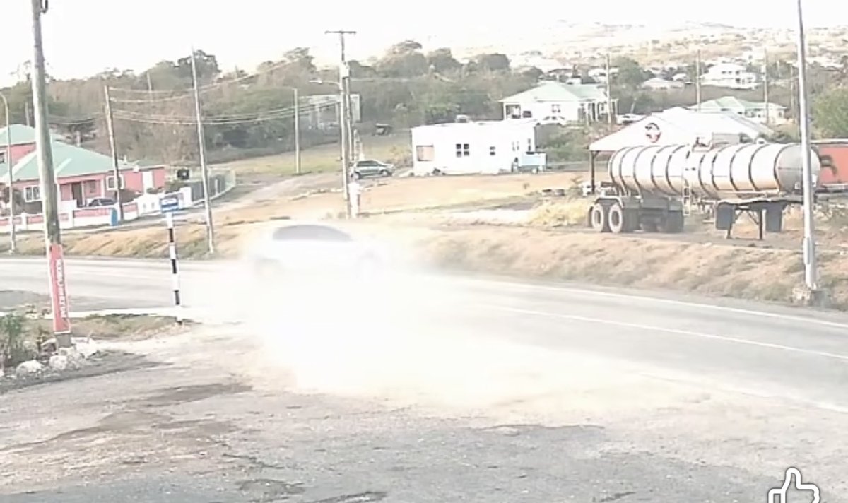 CCTV Captures Moment Cyclist Struck by Out-of-Control Vehicle