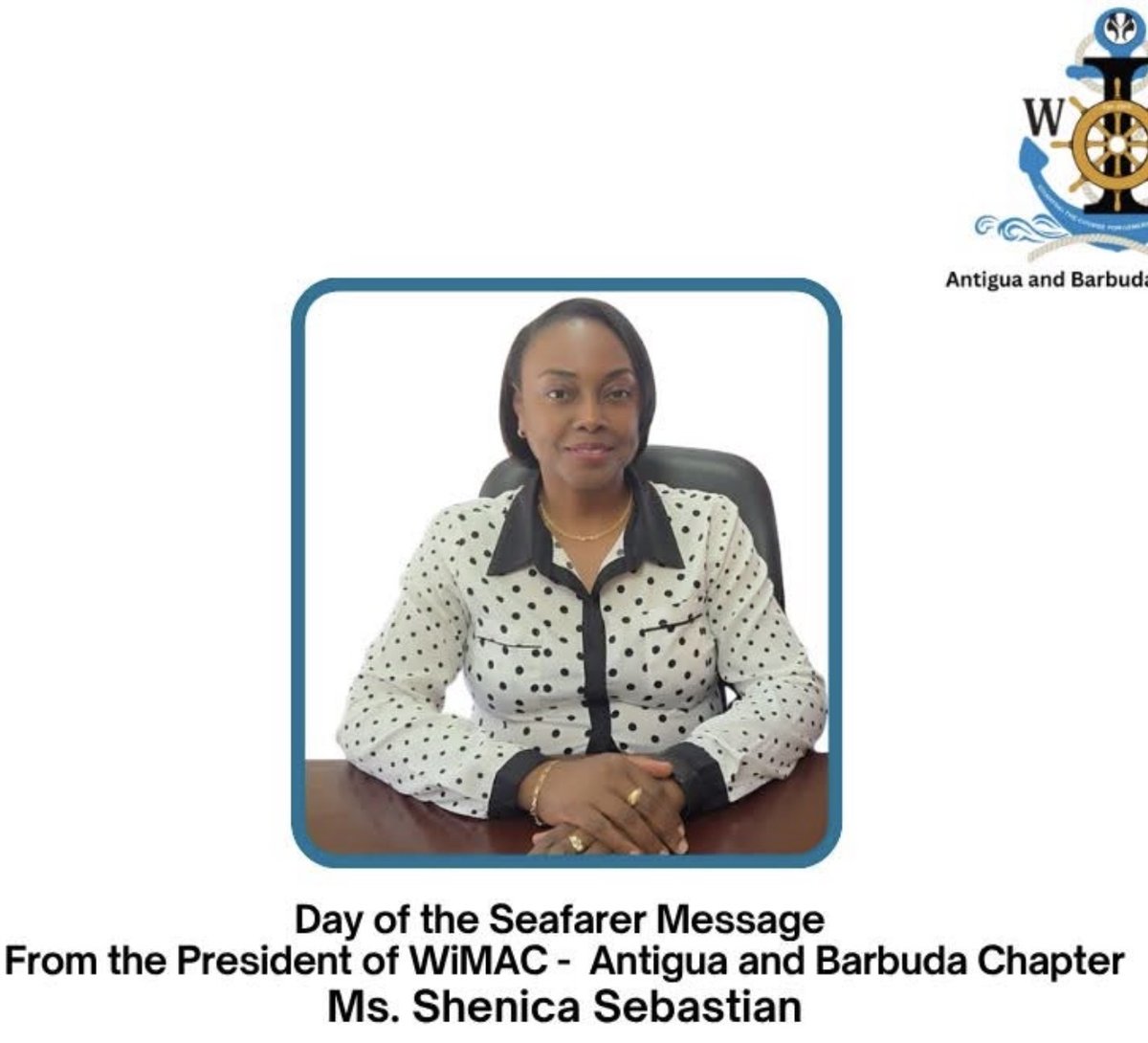 WiMAC Antigua President Calls for Zero-Tolerance Harassment Policies on Day of the Seafarer