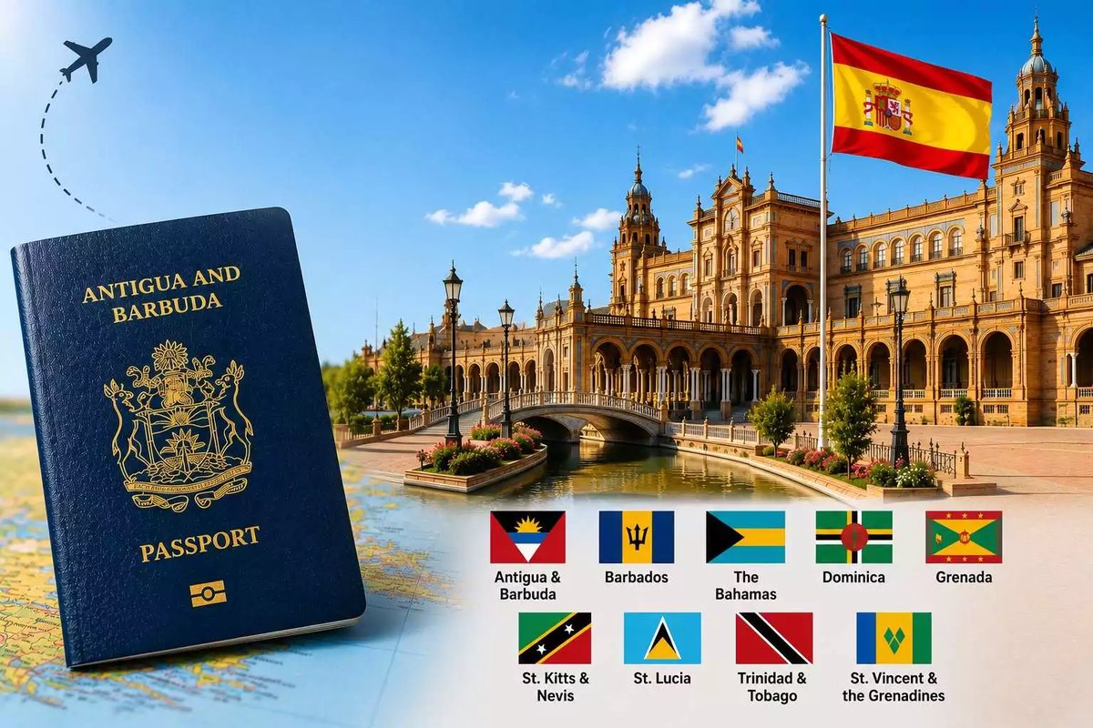 Antigua and Barbuda Among Caribbean Nations Granted Visa-Free Entry to Spain 