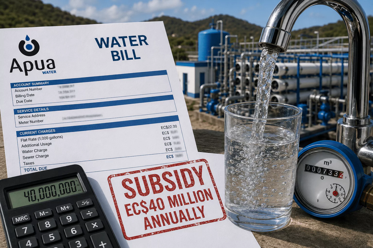 PM Browne Warns of Possible Water Rate Hike as Annual Subsidies Hit EC$40 Million