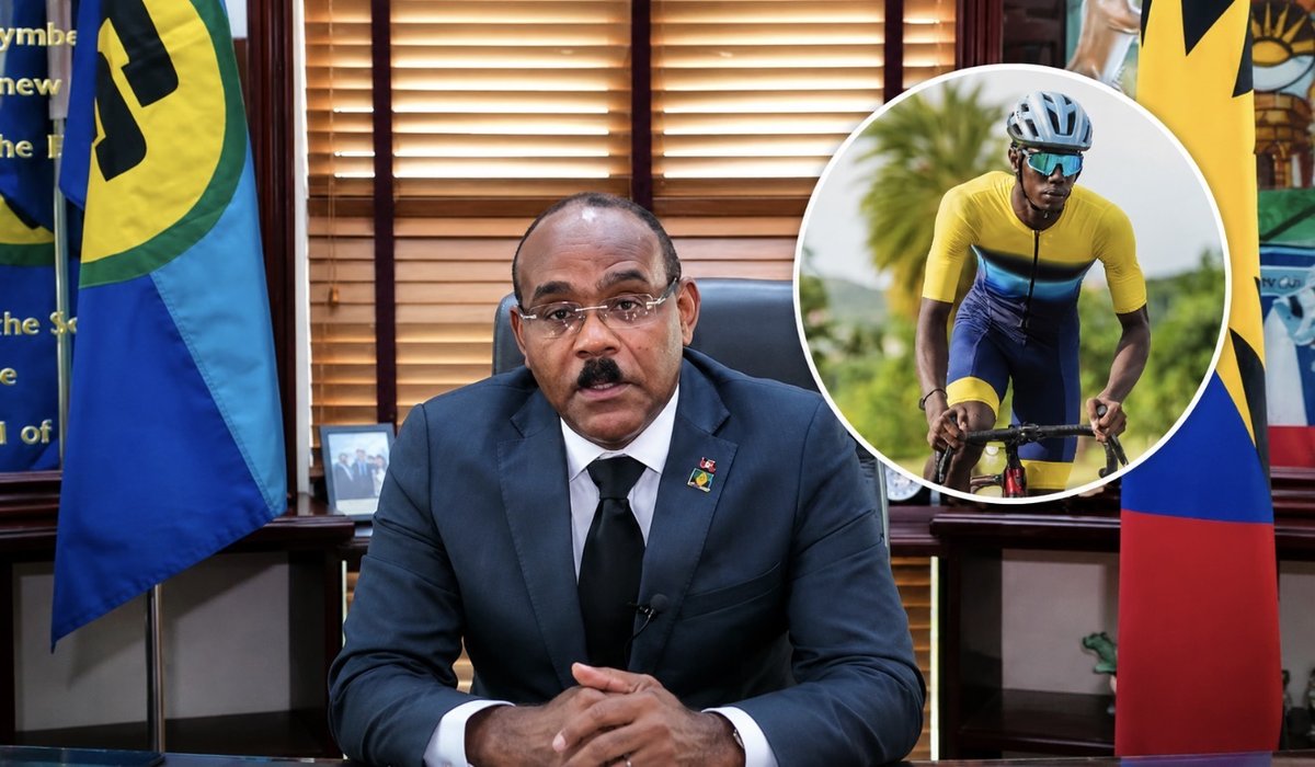 PM Browne Calls for Road Safety After Top Cyclist Tahje Browne Survives Crash